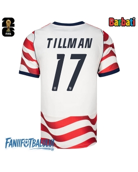 Statele Unite Malik Tillman #17 Tricou Fotbal Replică Mondial 2026 Barbati Acasa Statele Unite Malik Tillman #17 Tricou Fotbal Replică Mondial 2026 Barbati Acasa